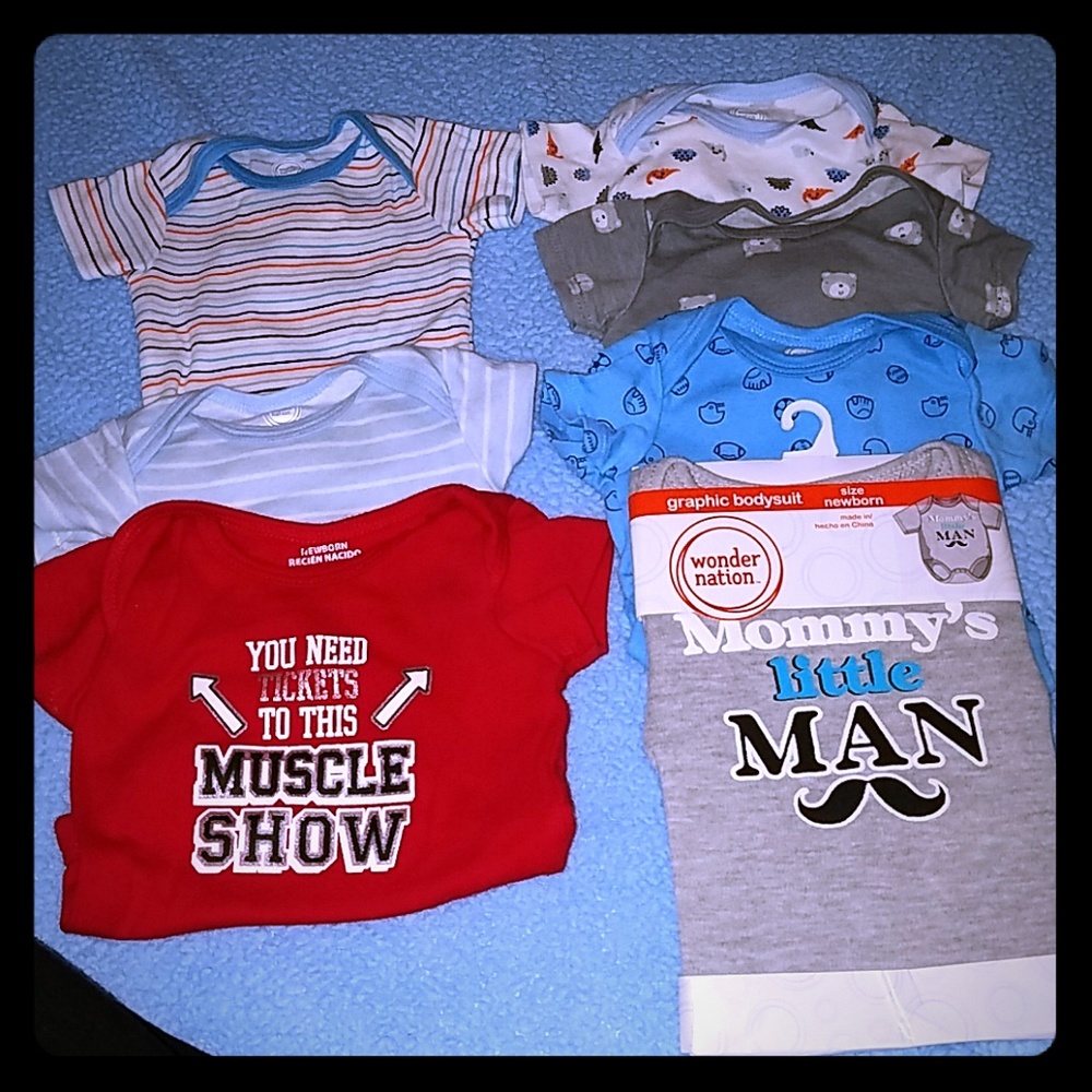 Asst of newborn onesies